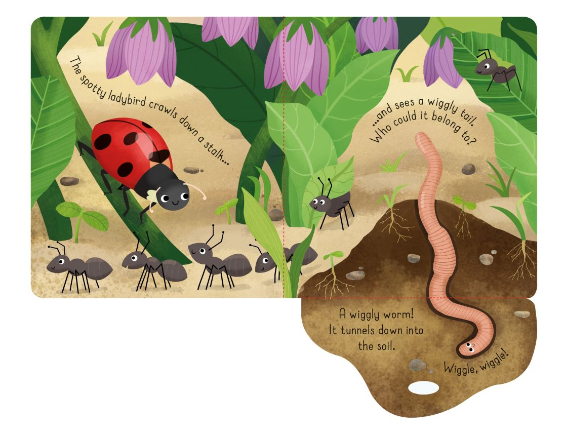 Carte pentru copii, Usborne, Little Lift and Look Bugs, 10+ luni