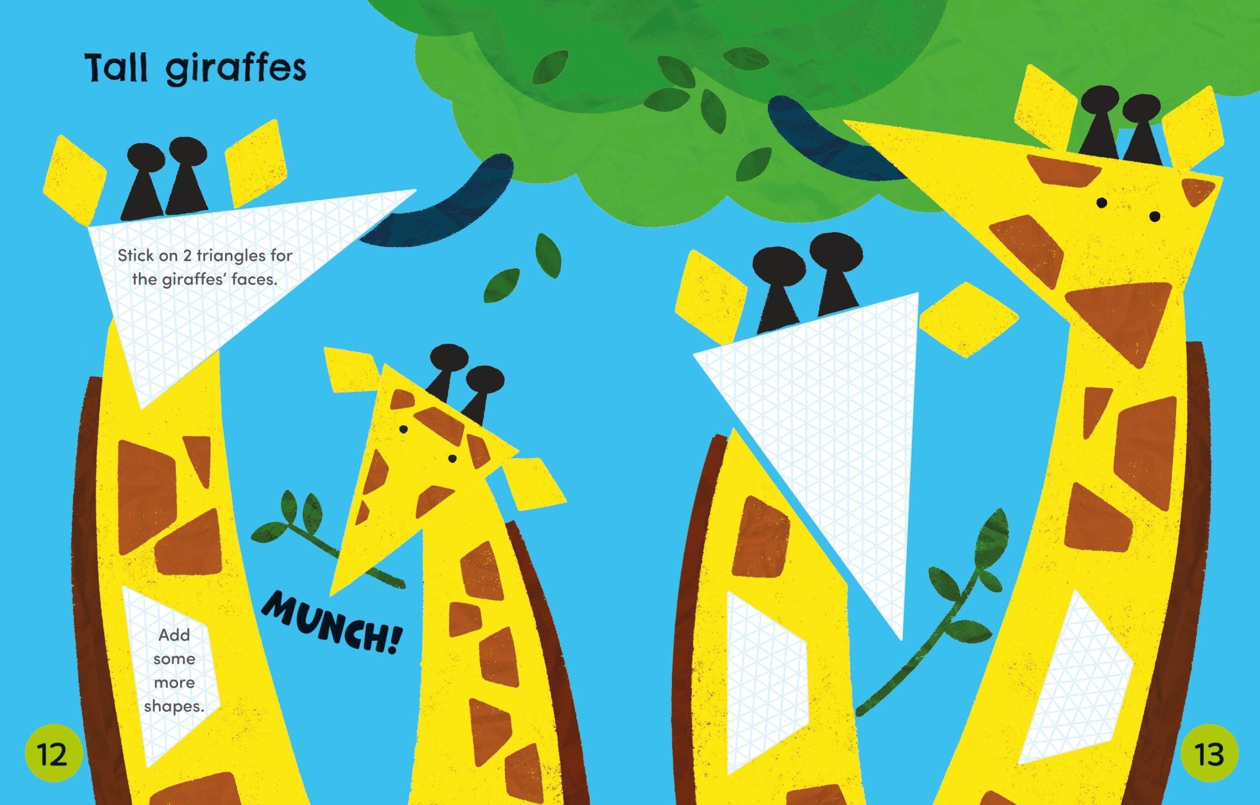 Carte pentru copii, Usborne, Cut and Stick Animals, 3+ ani