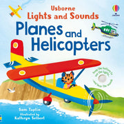 Resigilat - Carte pentru copii, Usborne, Lights and Sounds Planes and Helicopters, 1+ ani