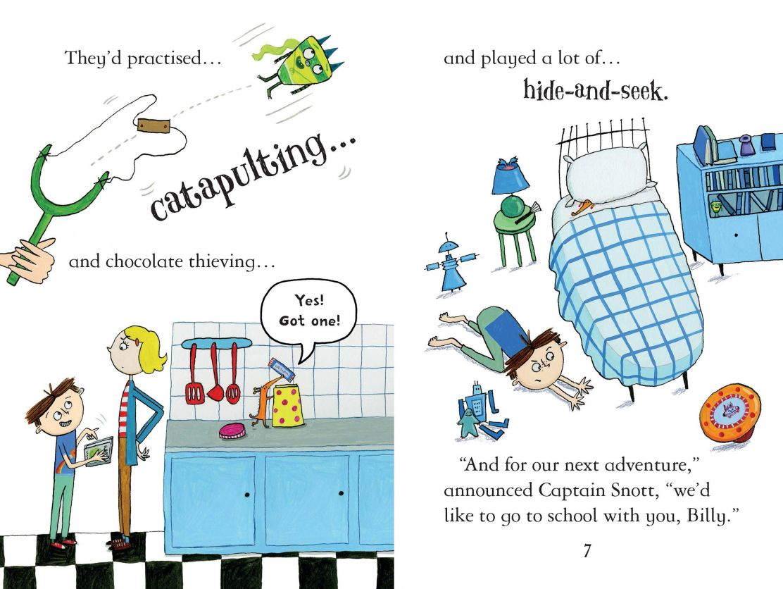 Carte pentru copii, Usborne, Monsters go to School, 5+ ani