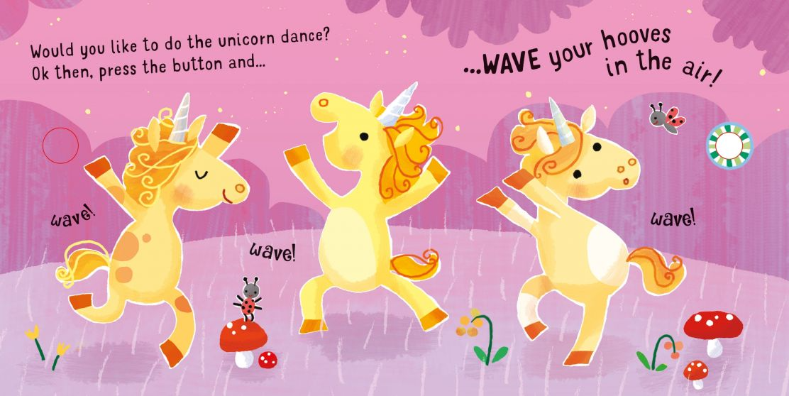 Carte pentru copii, Usborne, Dance with the Unicorns, 12+ luni