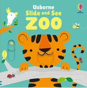 Carte senzoriala - Slide and See Zoo, Usborne, + 6 luni