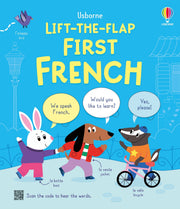 Carte pentru copii, Usborne, Lift-the-flap First French, 4+ ani
