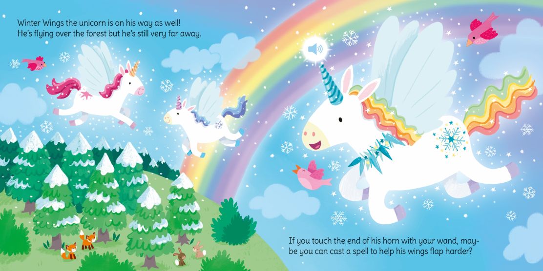 WAND BOOKS: UNICORN MAGIC, Usborne, + 3 ani