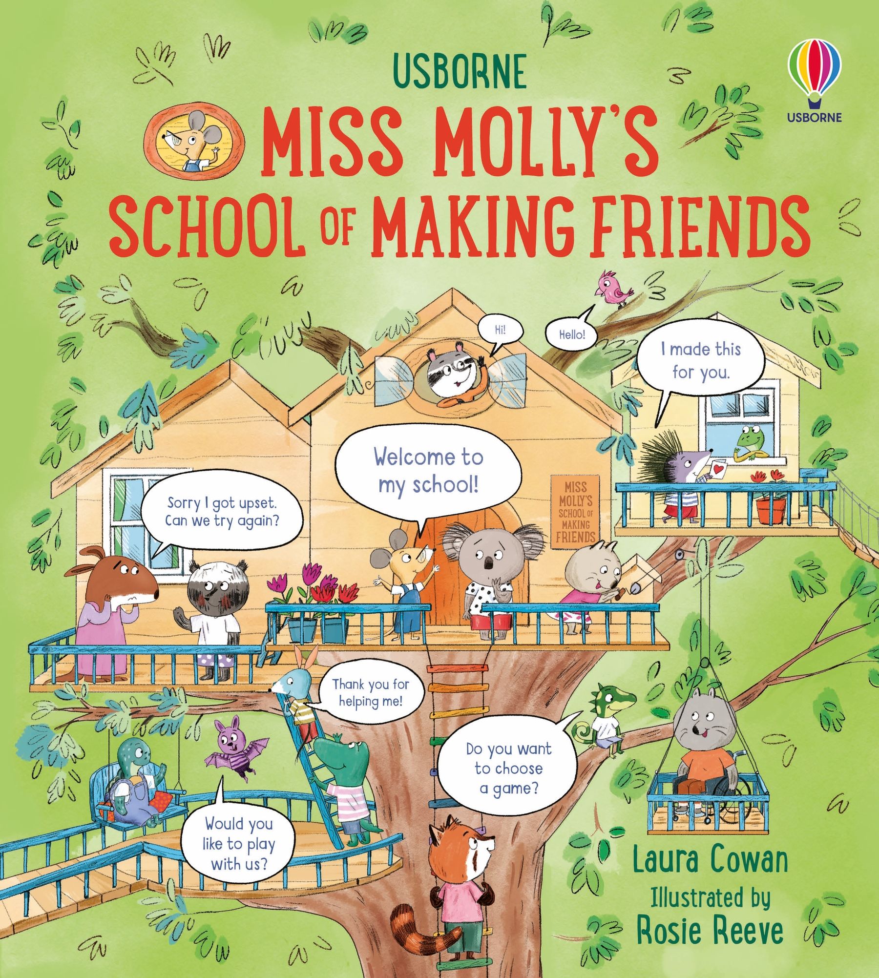 Carte pentru copii, Usborne, Miss Molly's School of Making Friends, 3+ ani