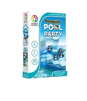 Smart Games - Penguins Pool Party, joc de logica cu 60 de provocari, 6+ ani