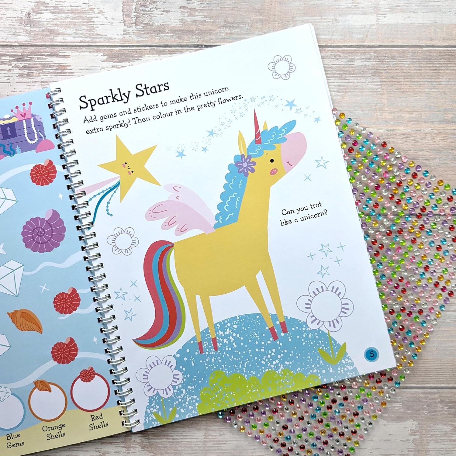 Carte pentru copii, NPP, Gem Art Activity Book: Magical Friends, 3+ ani