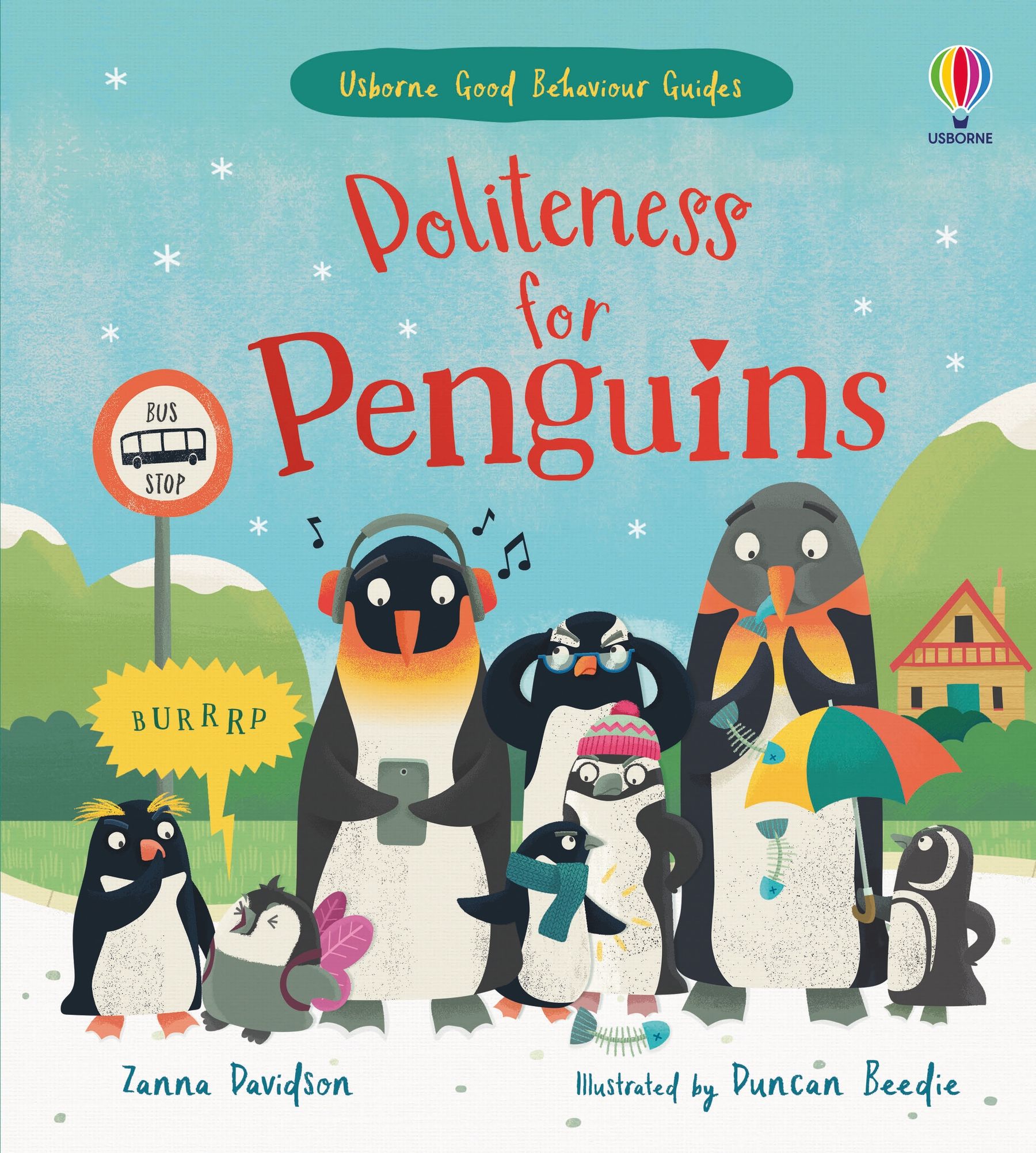 Carte pentru copii, Usborne, Politeness for Penguins, 2+ ani