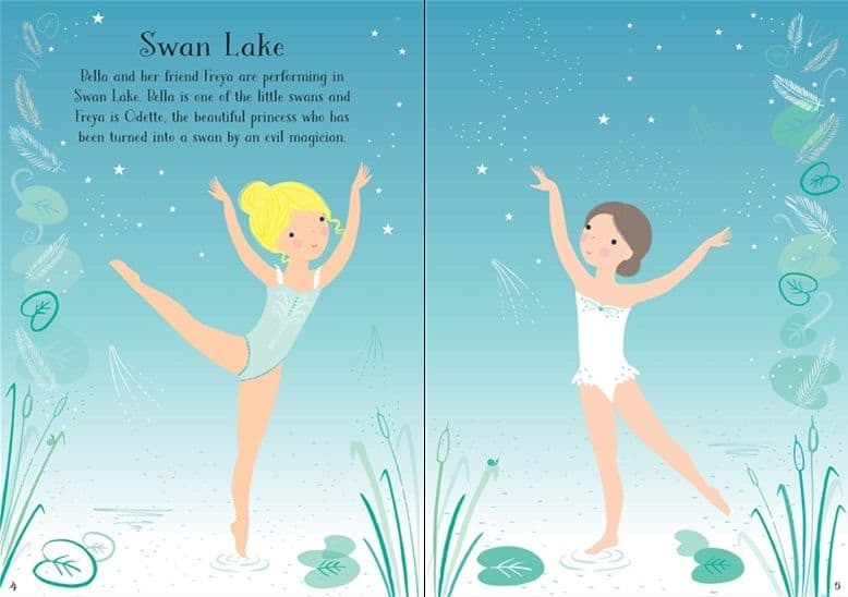 Carte cu stickere - Sticker Dolly Dressing: Ballerina
