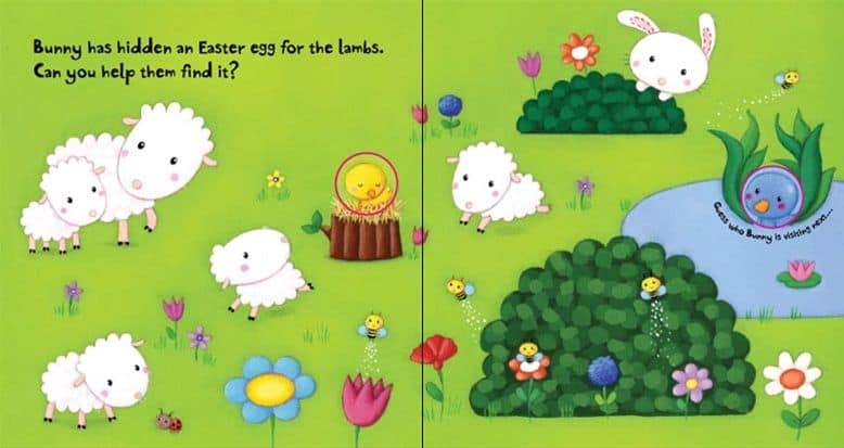 Carte senzoriala - Easter Bunny Flap Book