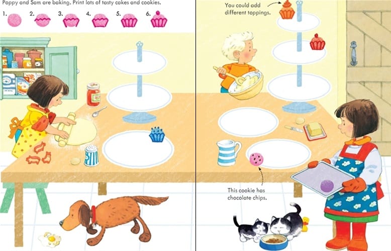 Resigilat - Carte cu activitati de pictat - Poppy and Sam's fingerprint activities