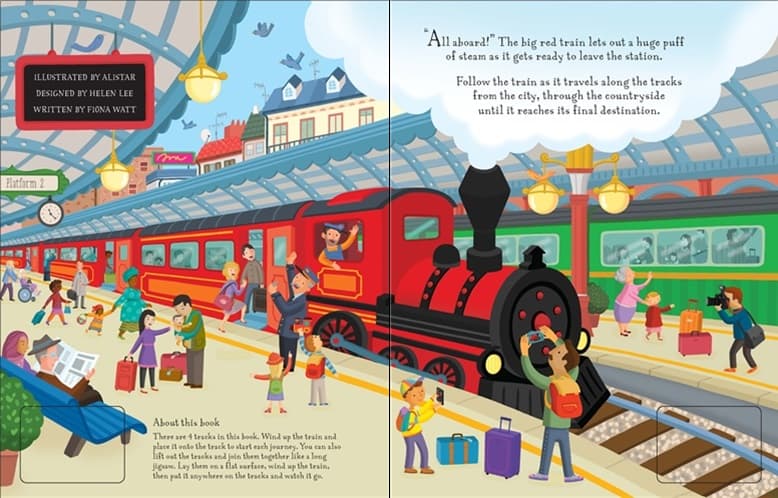 Resigilat - Carte cu jucarie – Wind-up Train