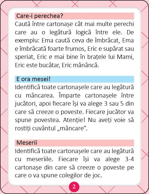 Jocul meseriilor - Ema si Eric - 26 de jetoane