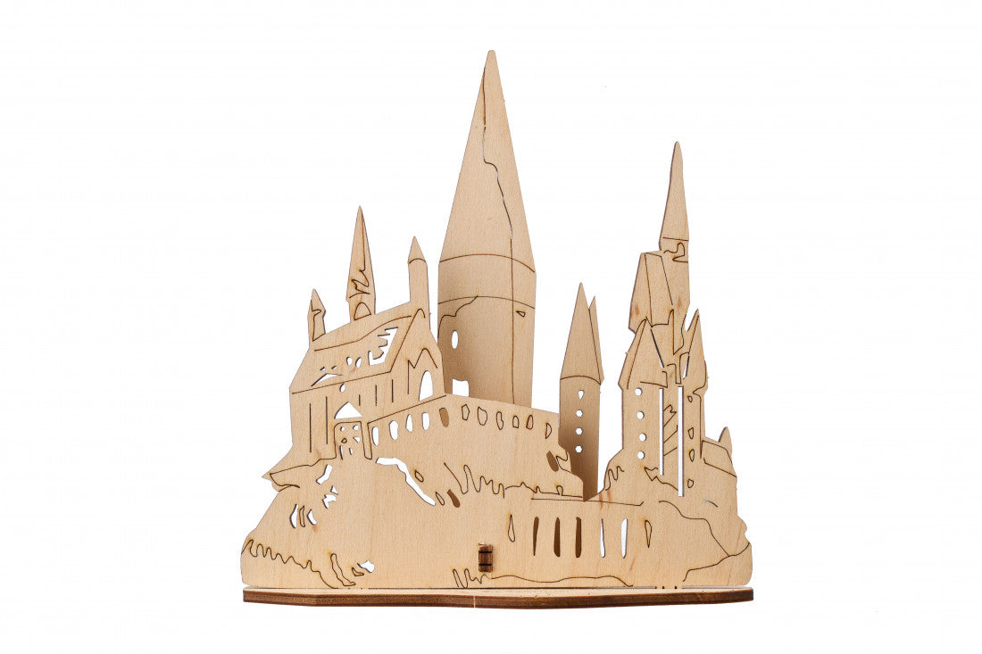 Model de colorat din lemn Castelul Hogwarts