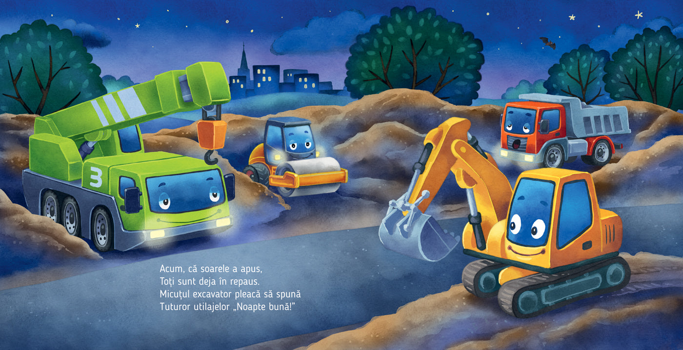 Carti copii Noapte buna, micutule excavator!