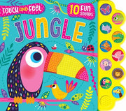 Carte cu sunete, NPP, Touch and Feel Jungle, 0+ ani