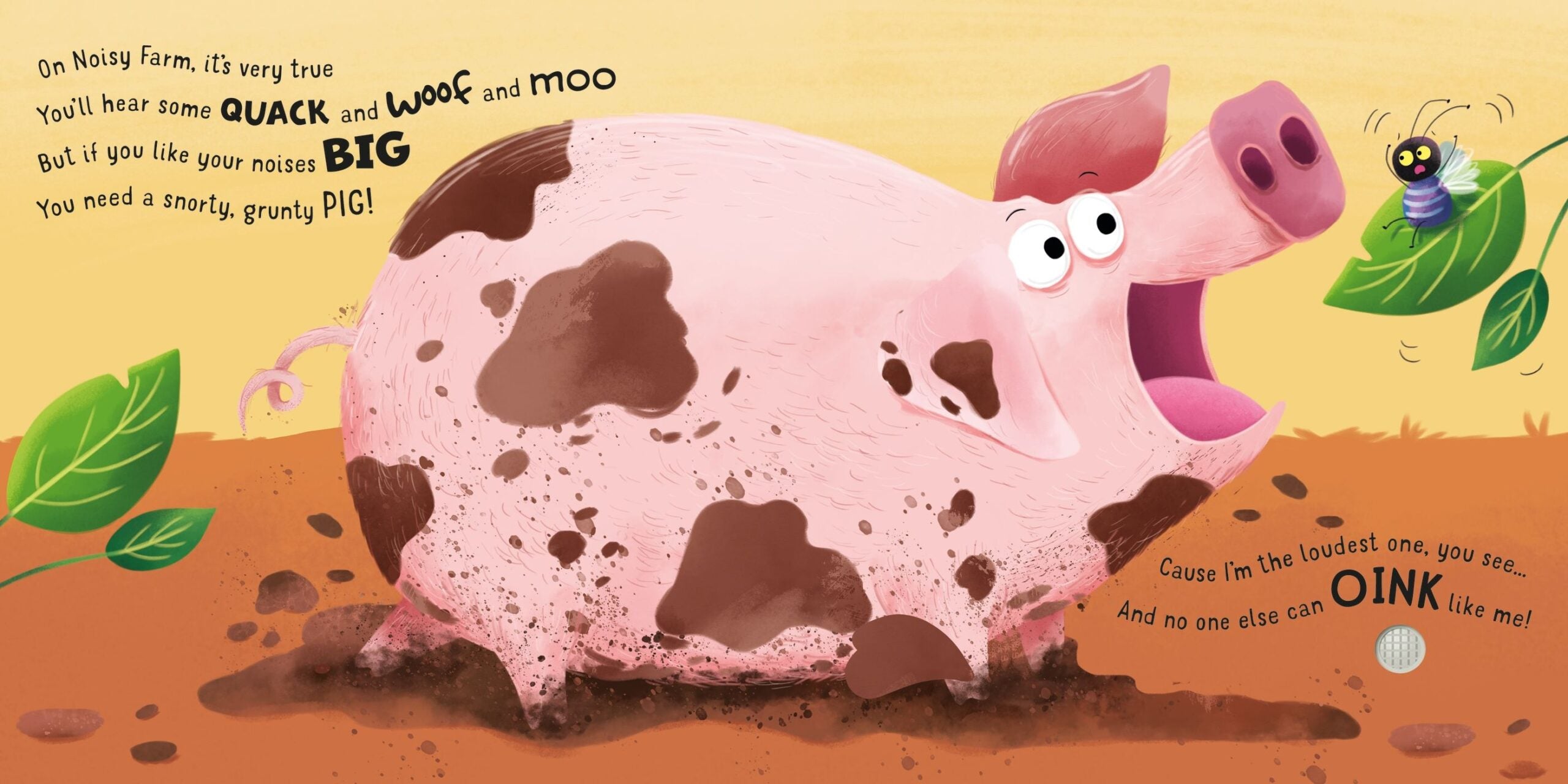 Carte cu sunete - Who's the Loudest on the Farm? Usborne + 12 luni