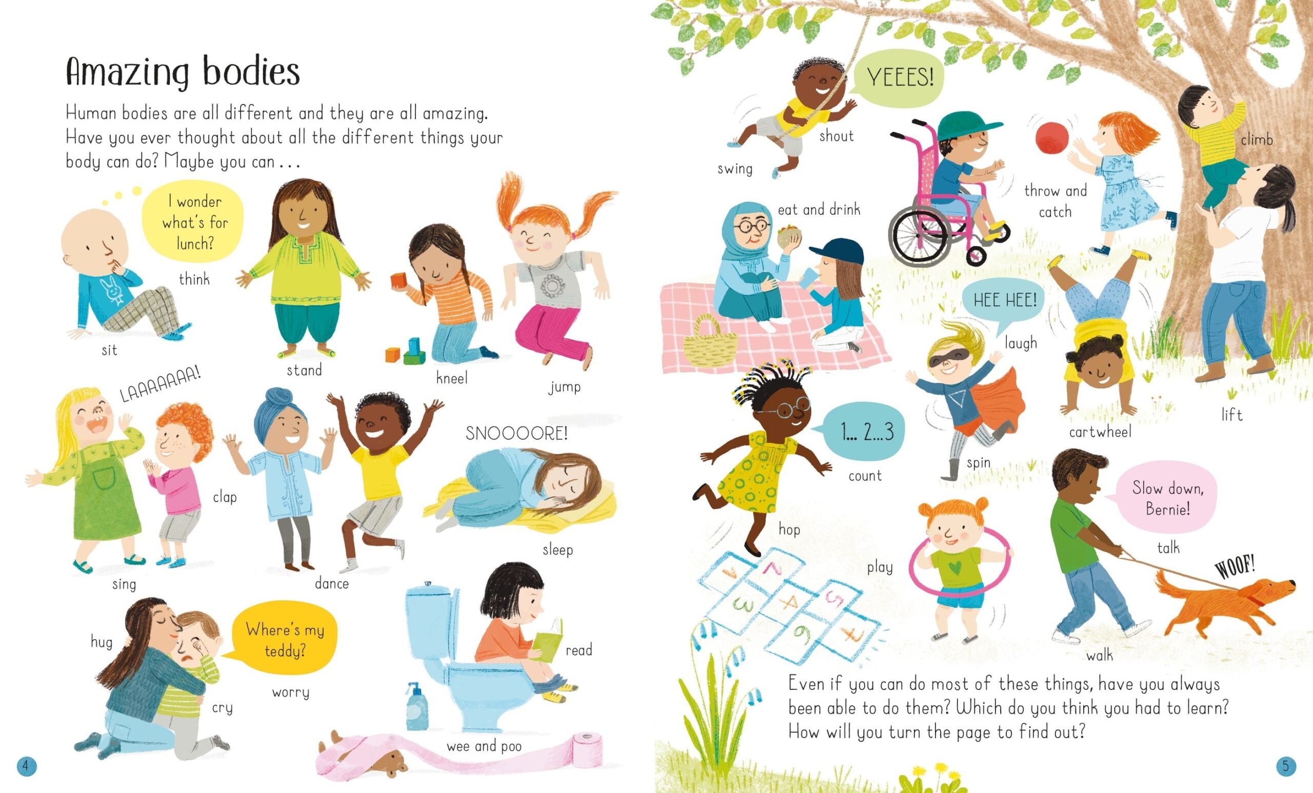 Carte in engleza - Totul despre tine si corpul tau, Usborne, + 3 ani