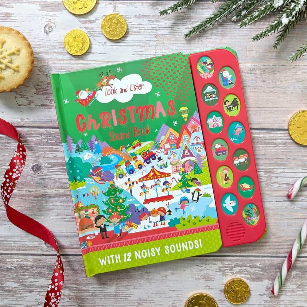 Carte pentru copii - 12 Button Christmas Sound Book