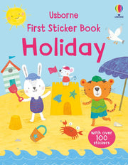 Carte pentru copii, Usborne, First Sticker Book Holiday, 3+ ani