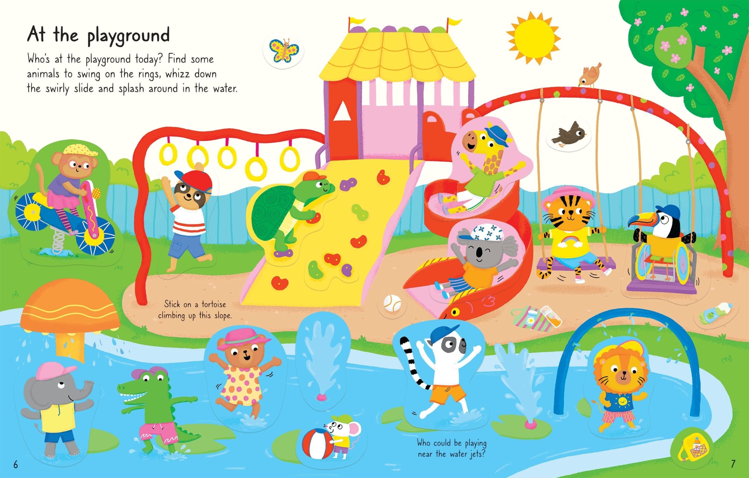 Carte pentru copii, Usborne, First Sticker Book Summer, 3+ ani