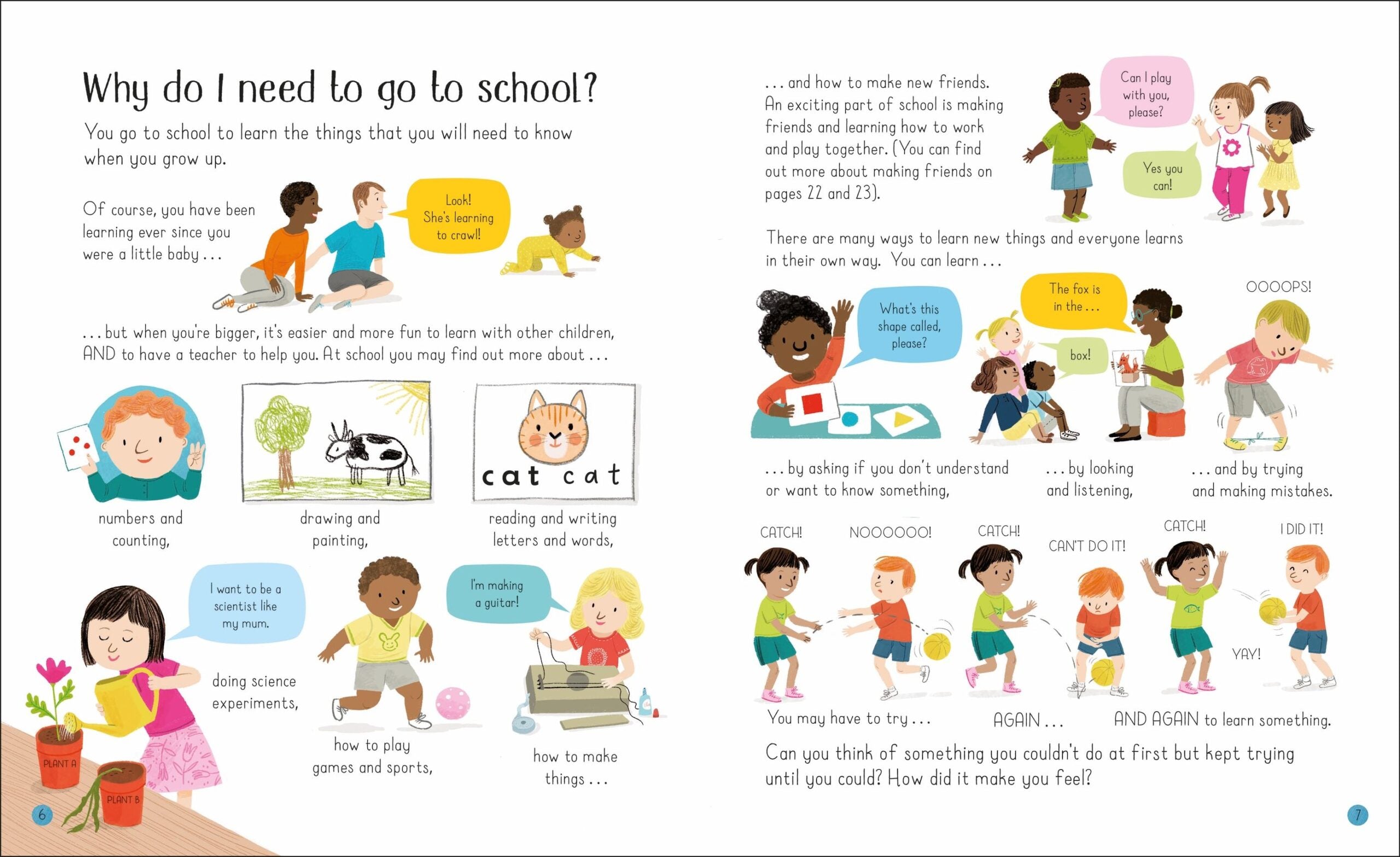 All About Starting School, Usborne + 3 ani