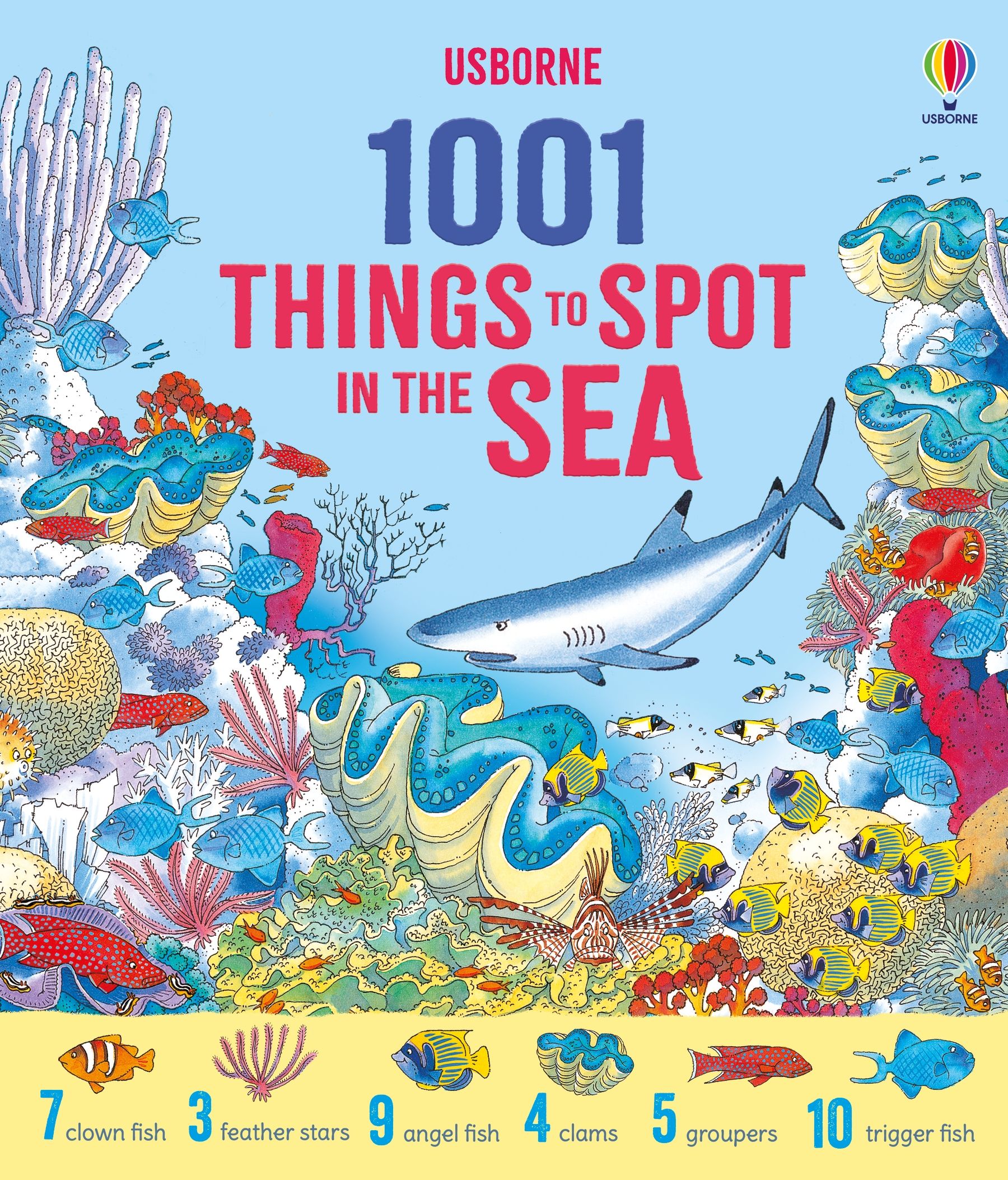 Carte pentru copii, Usborne, 1001 Things to Spot in the Sea, 5+ ani