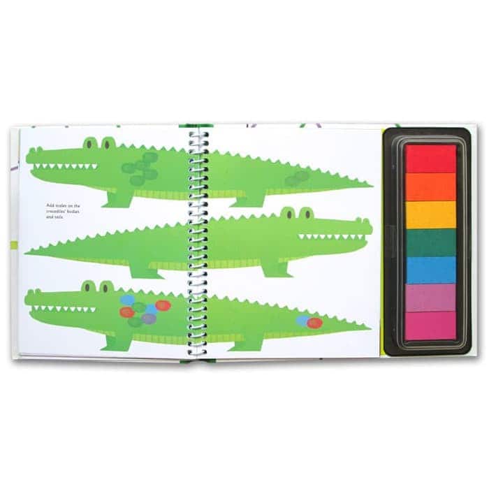 Carte de pictat cu degetelele: Animale- Fingerprint Activities: Animals