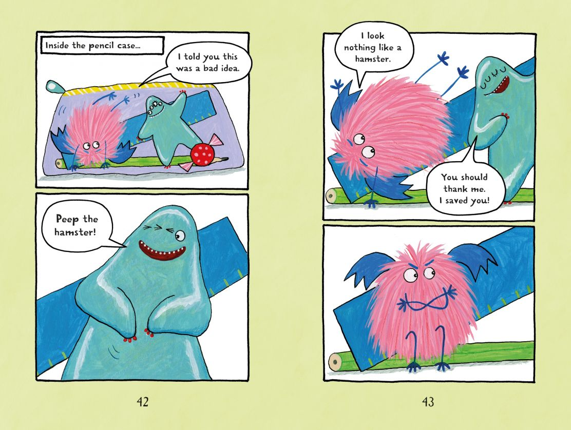 Carte pentru copii, Usborne, Monsters go to School, 5+ ani
