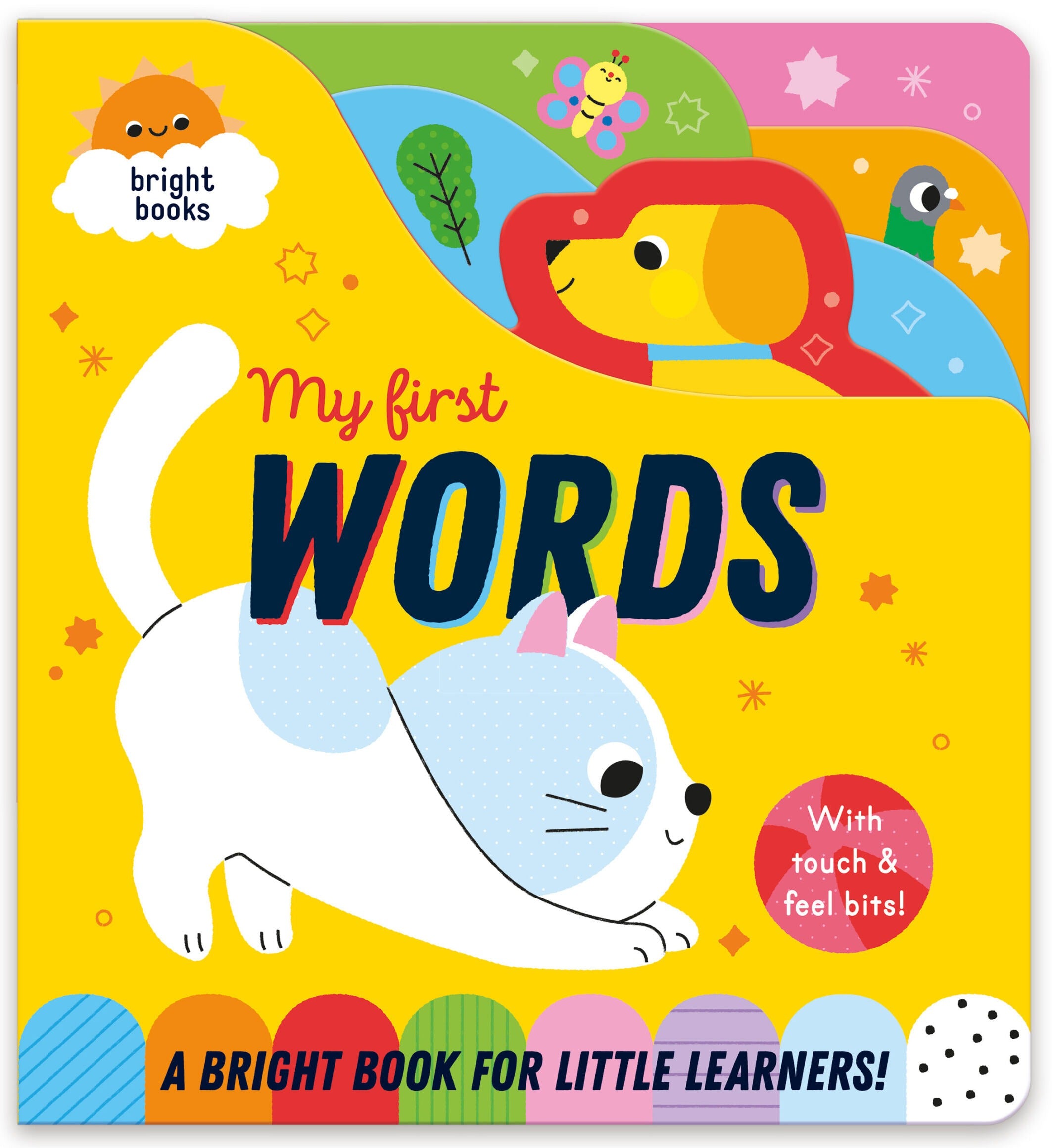 Carte pentru copii, NPP, RAINBOW-COATED BOARD BOOK - FIRST WORDS, 6 luni+
