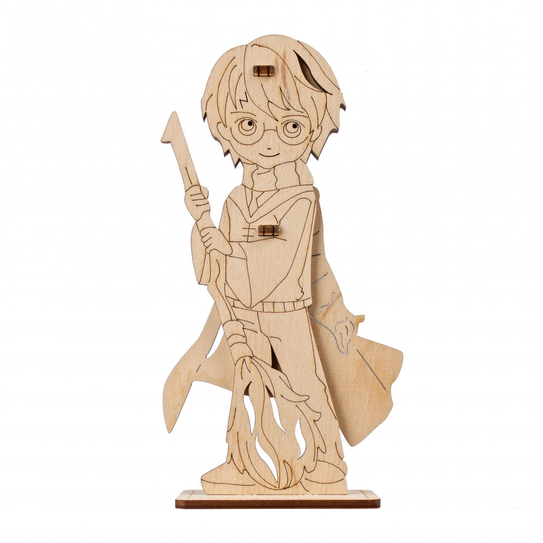 Model de colorat din lemn Harry Potter
