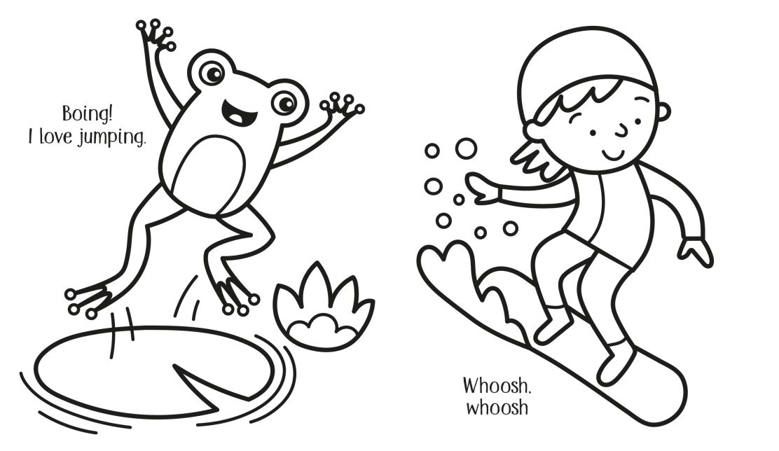 Carte pentru copii, Usborne, My Big Happy Colouring Book, 3+ ani