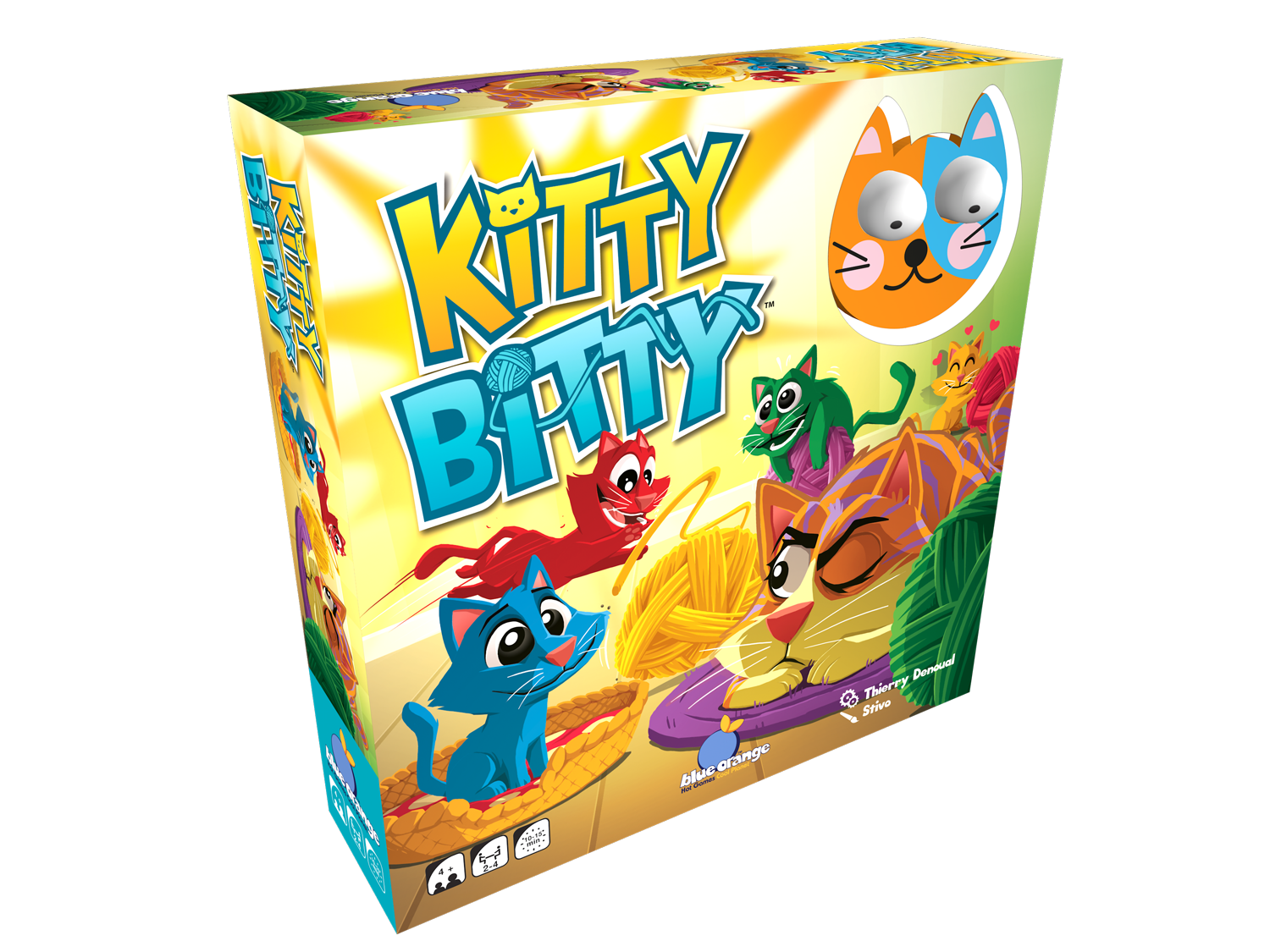 Joc de memorie KITTY BITTY - PISICUTELE JUCAUSE, Blue Orange, +4 ani