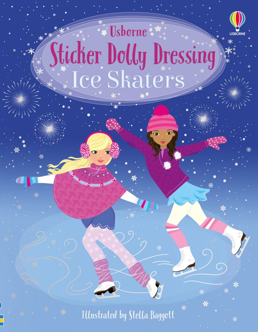 Carte pentru copii, Usborne, Sticker Dolly Dressing Ice Skaters, 5+ ani