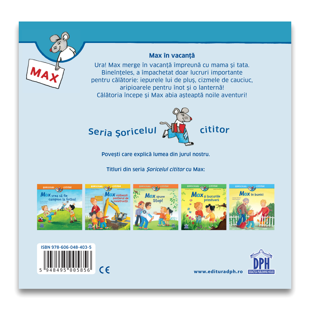 Carte pentru copii, Christian Tielman, Max in vacanta, 3+ ani