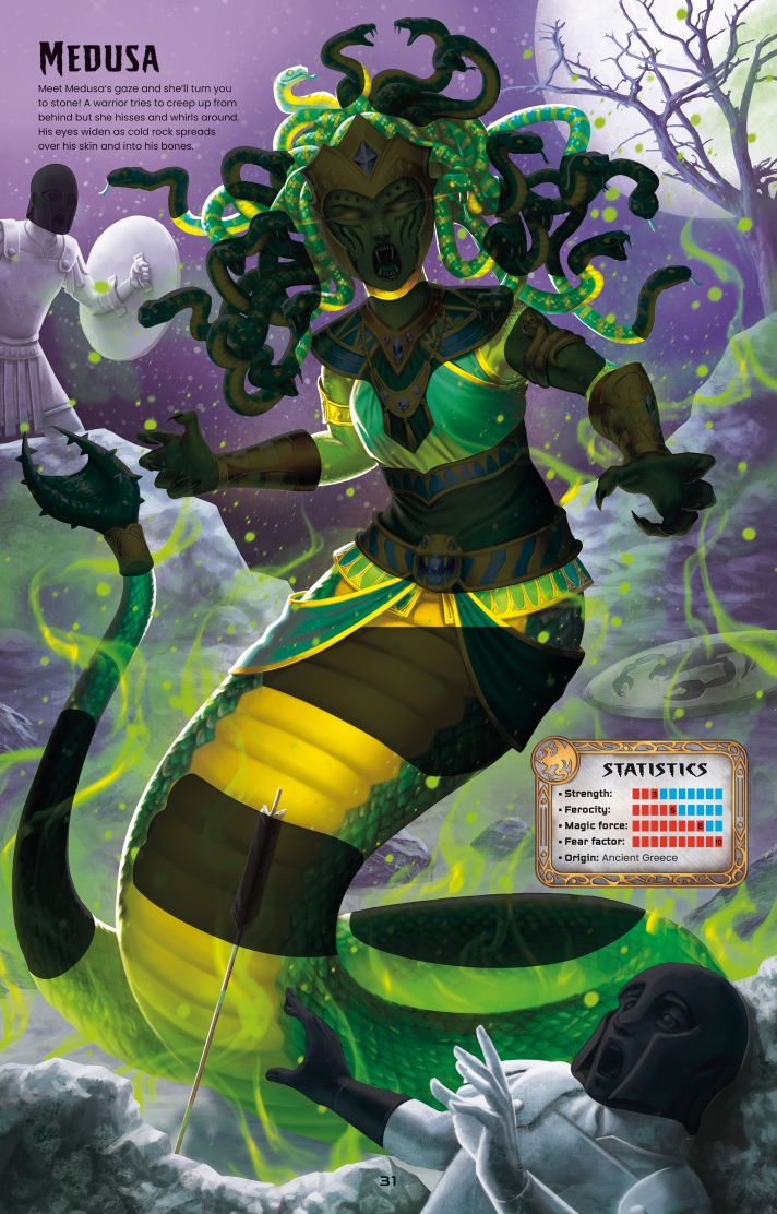 Carte cu stickere, Build your Own - Monsters and Mythical Beasts + 5 ani