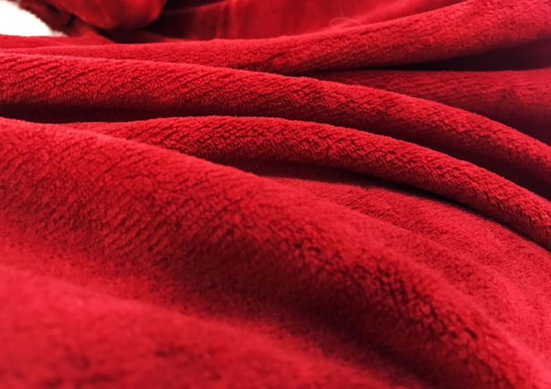 Patura cu Maneci Deluxe - Rosu/Bordo