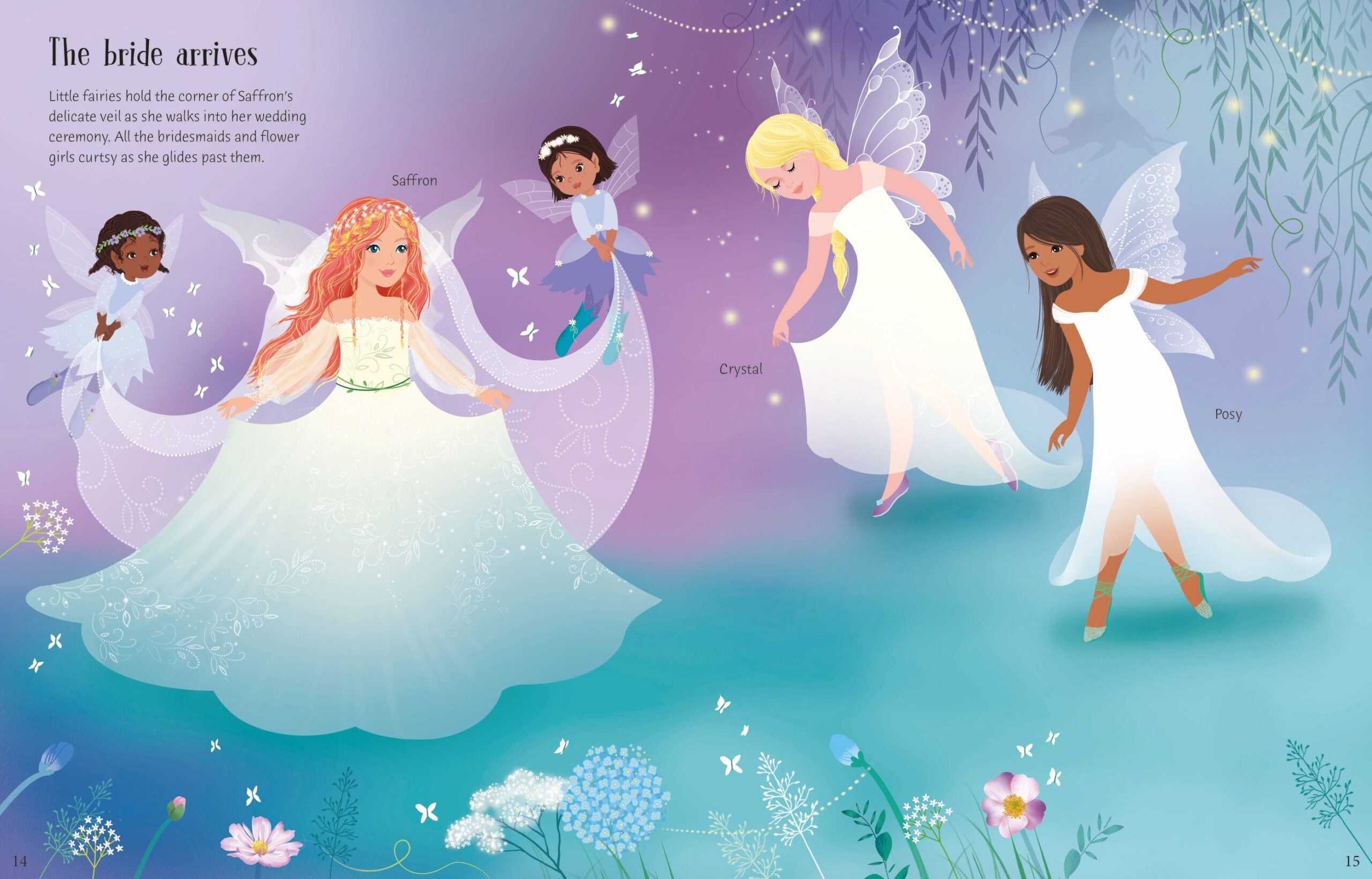 Sticker Dolly Dressing Fairy Weddings, Usborne, + 4 ani