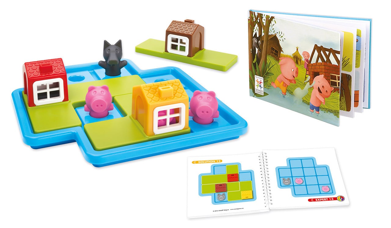Joc de logica - Three Little Piggies - Deluxe, Smart Games