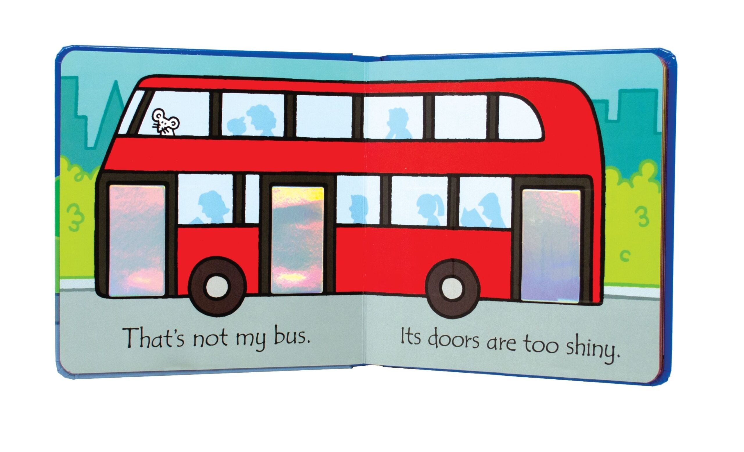 Carte pentru copii, Usborne, That's not my bus..., 3+ luni