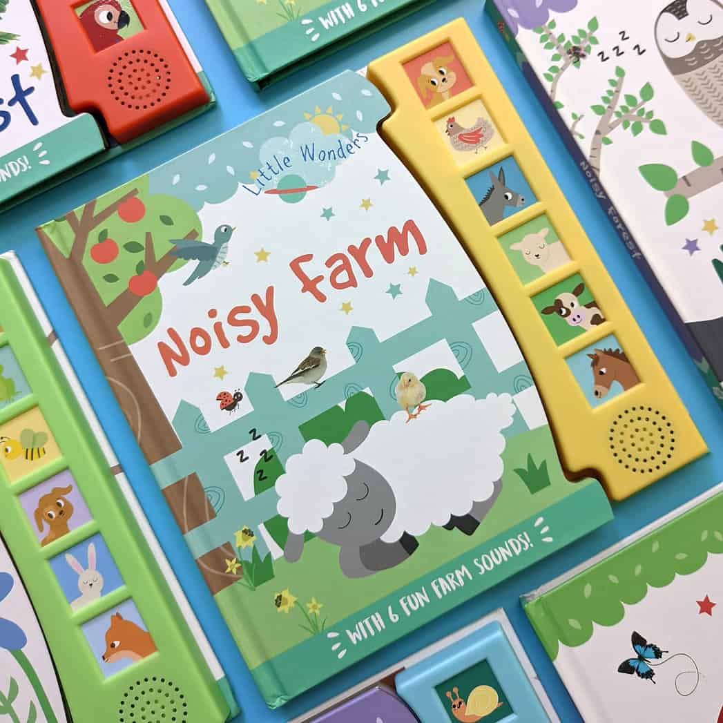 Carte pentru copii - Little Wonders Noisy Farm 6 Button Sound Book