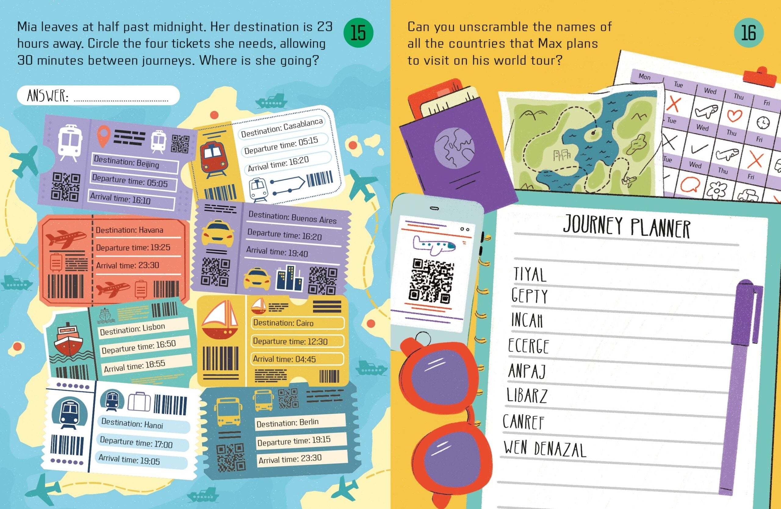 Carte pentru copii, Usborne, Things To Do on a Journey, 6+ ani
