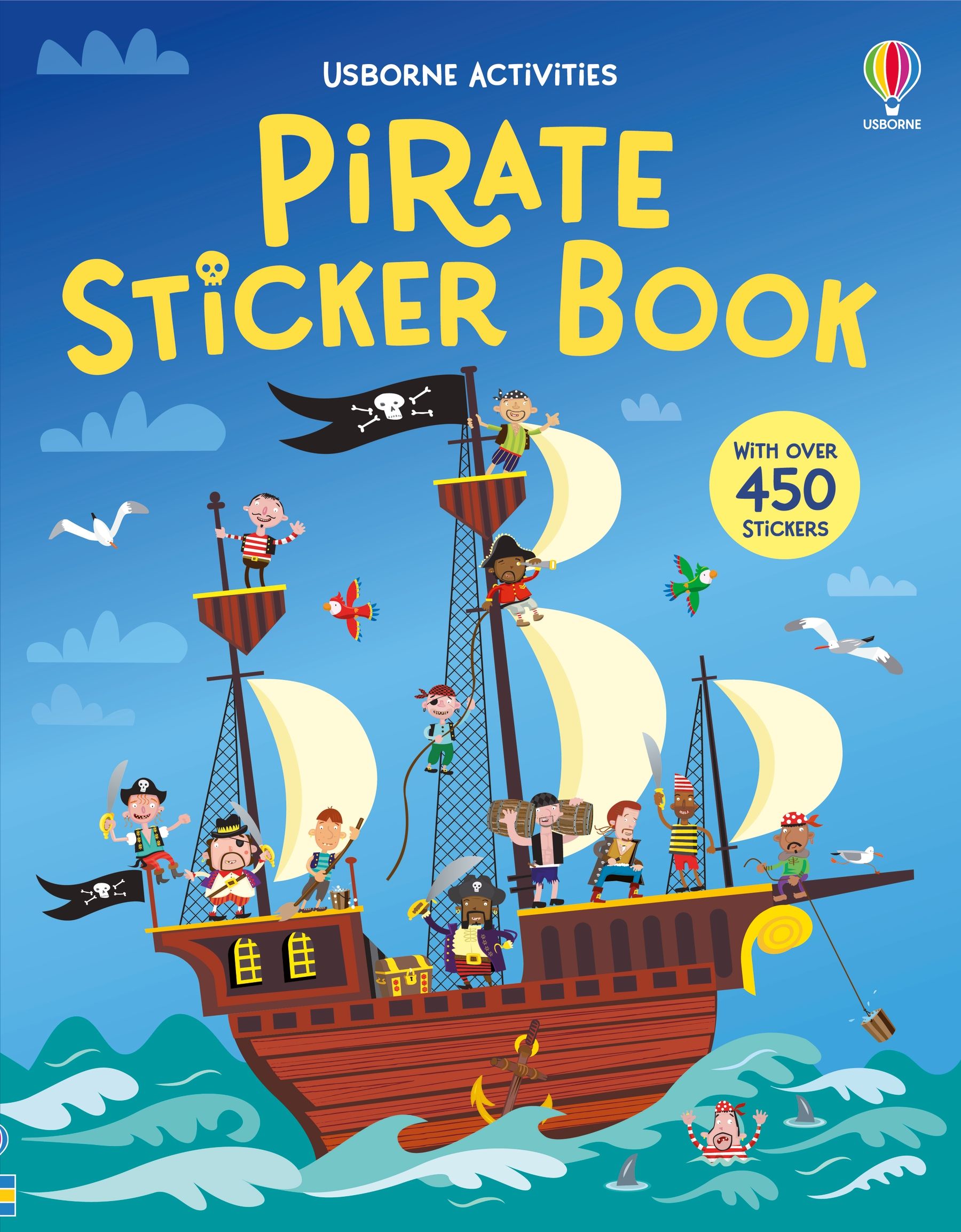 Cartea cu autocolante - Pirat, Usborne,  + 3 ani