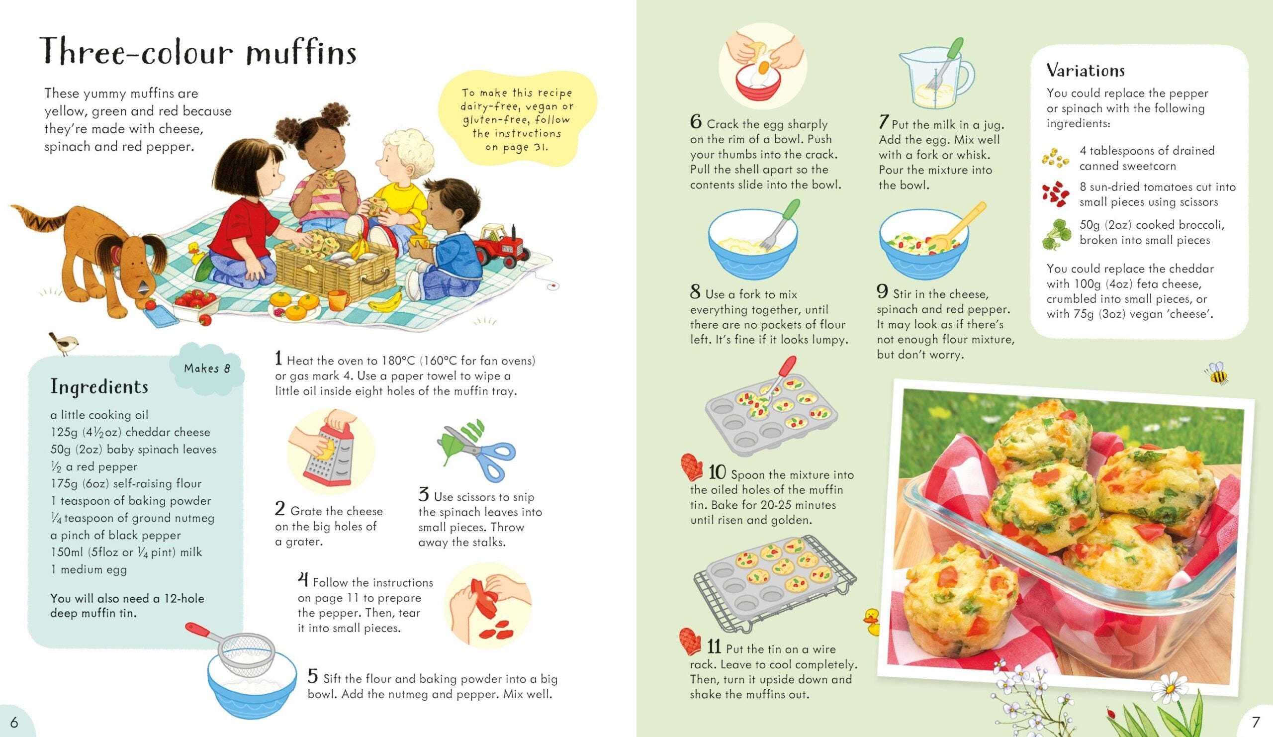Carte pentru copii, Usborne, Poppy and Sam's Baking Book, 3+ ani