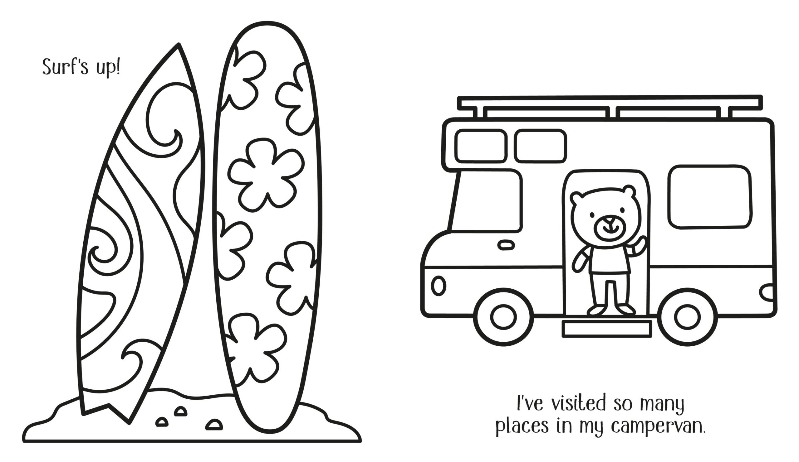 Carte pentru copii, Usborne, Happy Summer Colouring Book, 3+ ani