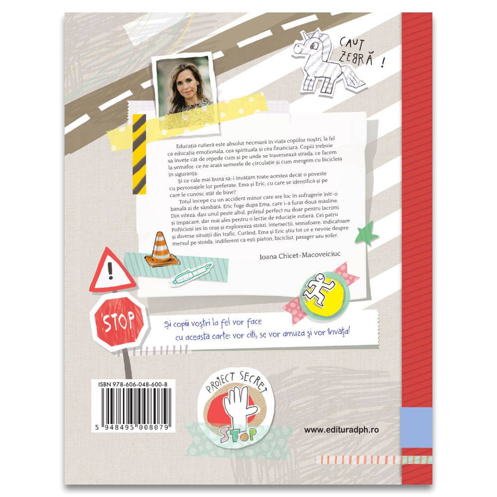 Carte pentru copii, Editura DPH, VERDE: MERGI! ROSU: STAI! Ema si Eric invata regulile de circulatie, 3+ ani
