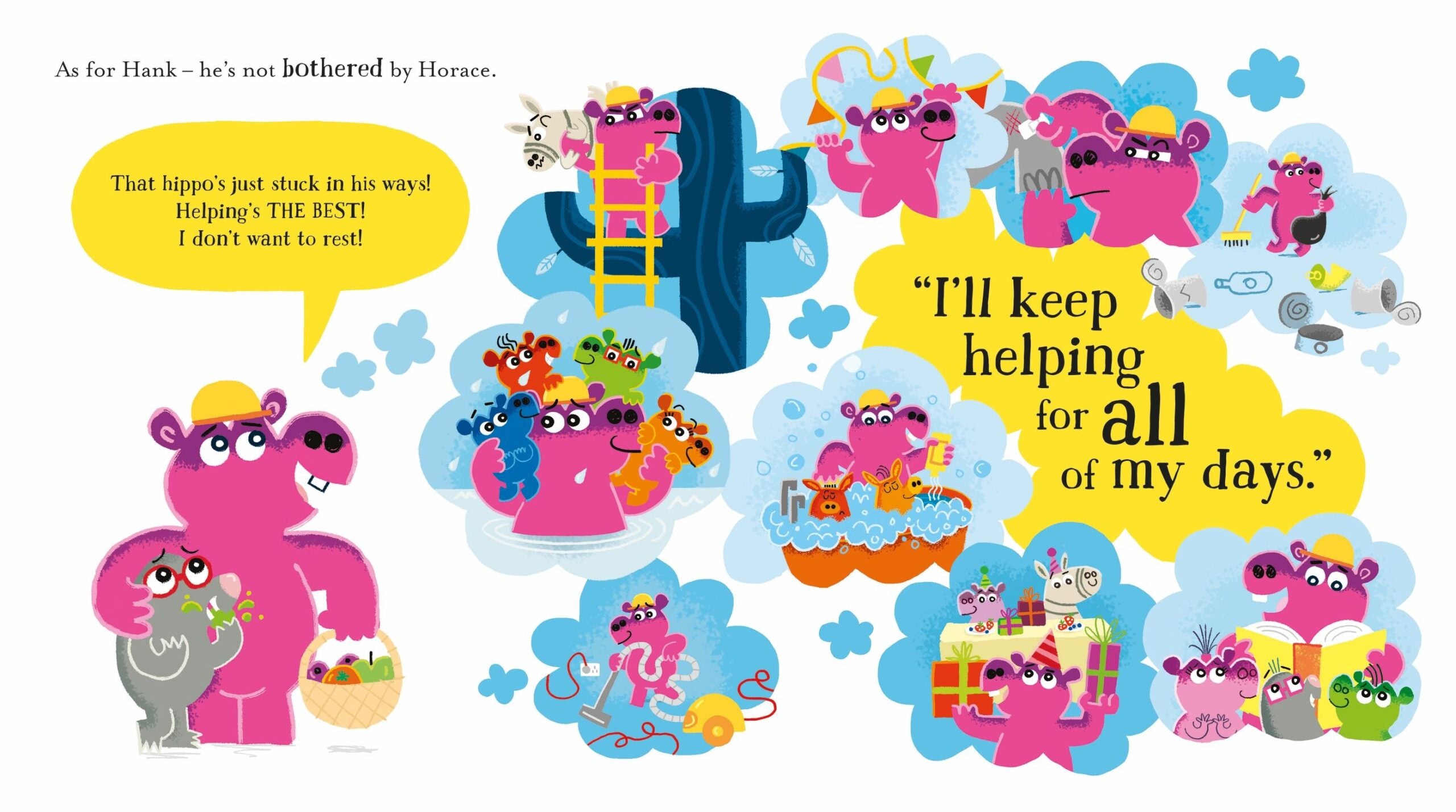 Carte pentru copii, Usborne, Helpfulness for Hippos, 2+ ani