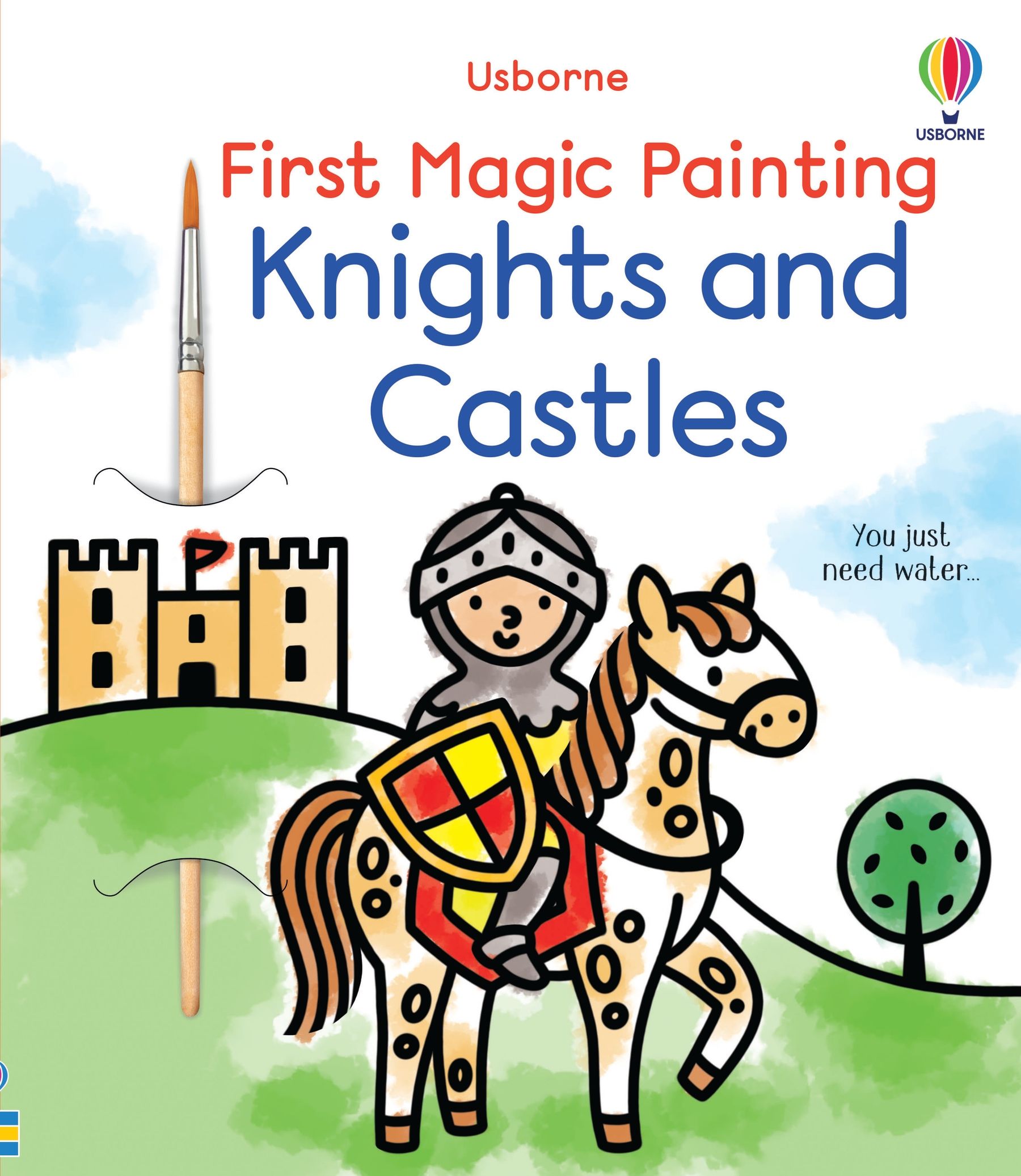 Carte pentru copii, Usborne, First Magic Painting Knights and Castles, 3+ ani
