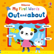 Carte pentru copii, Usborne, My First Words Out and About, 3+ ani