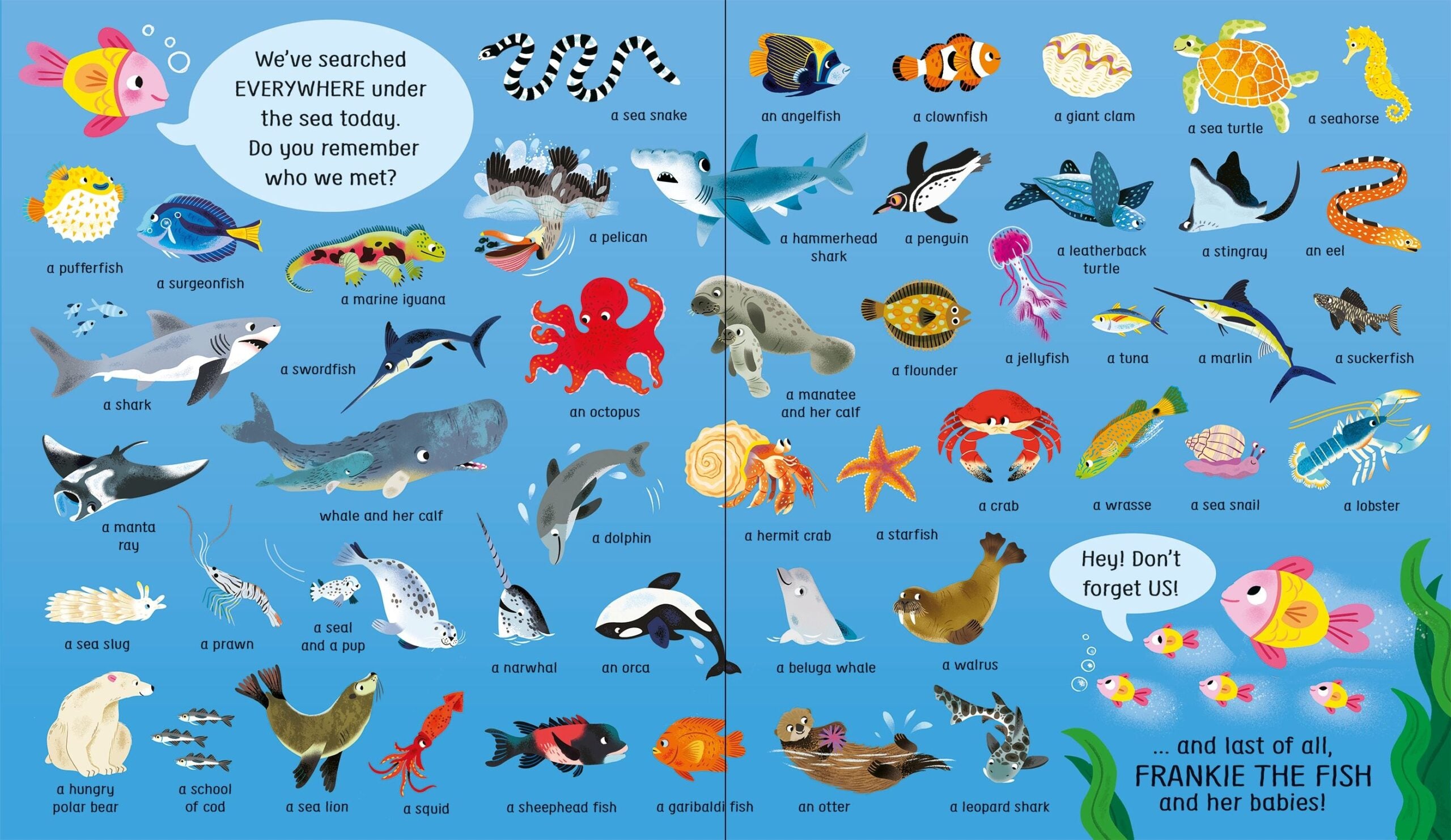 Carte pentru copii, Usborne, My First Lift-the-Flap Spot and Say Under the Sea, 2+ ani